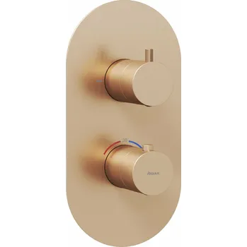 Vodovodní baterie RAVAK Baterie Ravak Espirit ES 063.00 podomítková, termostatická 2-cestná, bez tělesa, růžové zlato, X070360 X070360
