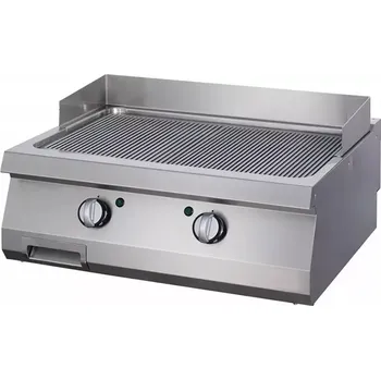 Kuchyňský gril Maxima Grilovací deska s drážkami pro vysoké zatížení - plynová - dvojitá jednotka - hloubka 70 cm | 09396010