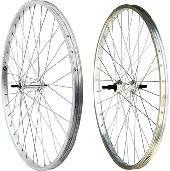 Zapletené kolo MAX1 26" Zapletené kolo Zinek Al/MACH1 110, 559x21 náboj Přední - osa na matice uchycení kotouče Bez příruby