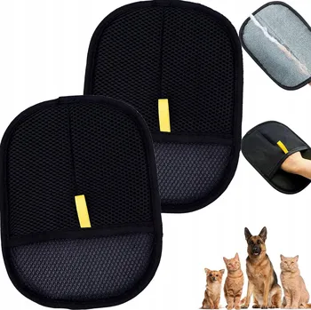 Kosmetika pro psa 2 KS - RUKAVICE PRO ODSTRAŇOVÁNÍ SRSTI Z DOMÁCÍCH ZVÍŘAT, PRO KOČKY A PSY