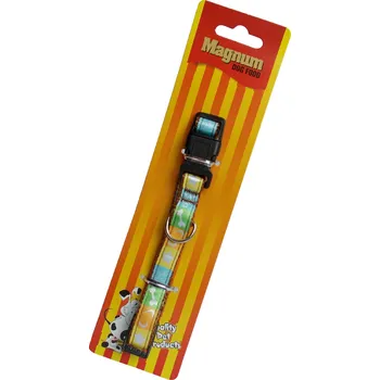 Vodítko pro psa Obojek pro psy žlutý 15mm x 25-40cm