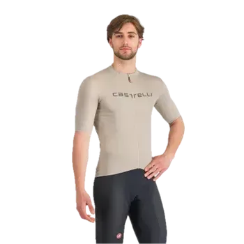 cyklistický dres Castelli pánský cyklistický dres Prologo Lite, Clay/Gunmetal Gray - XXL