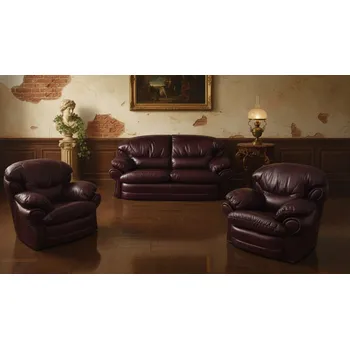 Sedací souprava Kožená sedací souprava Aston 3+1+1