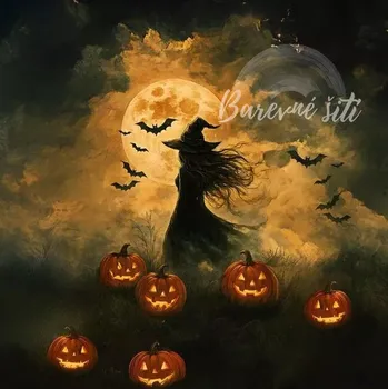 Úplet, Halloweenská čarodějka, panel (E) (Top kvalitní úplet Bella)