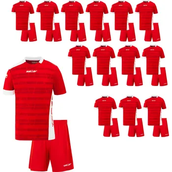 Saller PORTO - Set 14 dresových kompletů BARVA: 160 červená-bílá, Velikost: XS - Profesionální sada dresů pro týmy