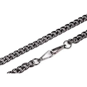 Řetízek Řetízek na kabelky s karabinou délka 120 cm, Balení 1 ks, Varianta 2 (10 mm) růžové zlato