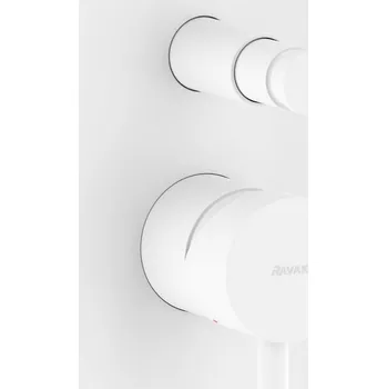 Vodovodní baterie RAVAK Baterie Ravak Espirit ES 061.00 podomítková 2-cestná, s tělesem, bílá mat, X070247 X070247