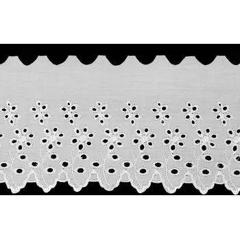 Madeira - štykování šíře 11 cm Varianta: bílá, Balení: 1 m