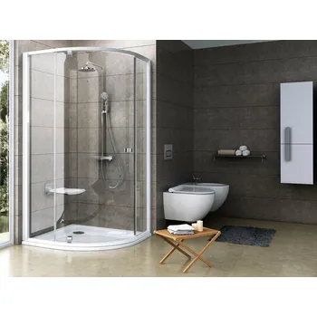 RAVAK Sprchový kout Ravak Pivot PSKK3 80x80 třídílný čtvrtkruhový, bílá/chrom/transparentní, 37644100Z1 37644100Z1