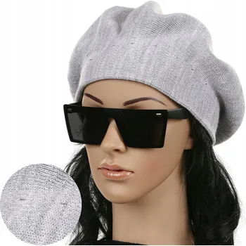 Čepice Majka baret béžový, univerzální velikost, akryl