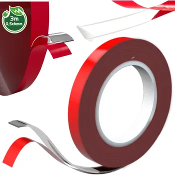 BERGE Oboustranná akrylová páska na LED profily 0,5x6mm - 3m 10854