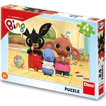 Puzzle Dino Puzzle Bing maluje 24 dílků