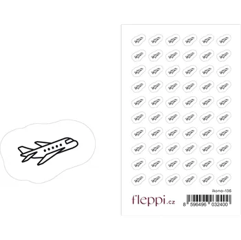 samolepka Fleppi Samolepky ikonky - Letadlo