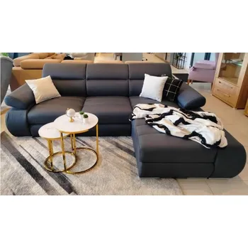 Sedací souprava FALCO Sedací souprava Colon pravá černá kůže