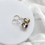 Lampglas Náušnice Obsidian Nude s 24karátovým zlatem a ryzím stříbrem v perlách Lampglas Materiál zapínání náušnic: rhodiované stříbro Ag 925/1000