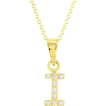 Náhrdelník GEMMAX "" Zlatý řetízek s písmenem I – zlatý šperk ryzosti 585/1000 v Dárkovém balení s Certifikátem GLSYB-56631-12491