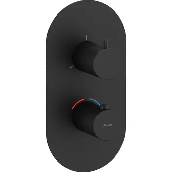 Vodovodní baterie RAVAK Baterie Ravak Espirit ES 067.00 podomítková, termostatická 3-cestná, bez tělesa, černá mat, X070289 X070289