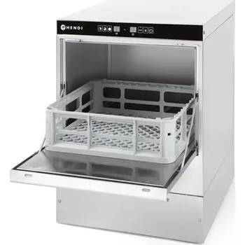 Myčka nádobí Myčka na sklo 40x40 - elektromechanické řízení, HENDI, s dávkovačem mycího prostředku, 230V/2800W, 470x510x(H)710mm | 233009