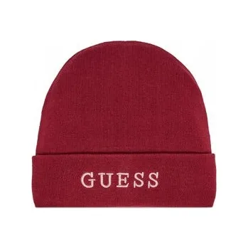 Čepice Zimní čepice Guess červená, velikost L