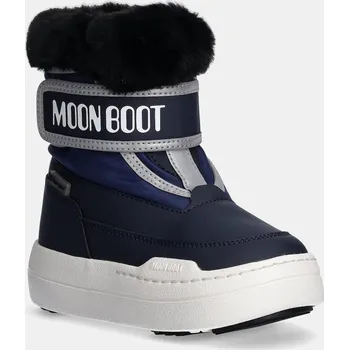 Dívčí sněhule Dětské sněhule Moon Boot JR PARK STRAP tmavomodrá barva, 80D3440030 80D3440030.27.34 59X, EUR 29