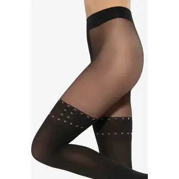 Dámské punčochy Gatta Girl-up 43, 20/60 DEN Barva: Černo-stříbrná (Nero-silver), Velikost: M