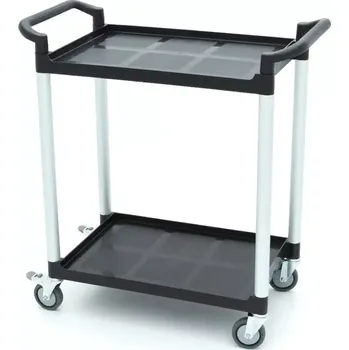 Servírovací stolek Maxima Servírovací vozík - 2 plastové police - 86,5 x 42,5 cm | 09507003