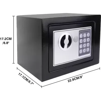 Trezor Elektronický domácí a kancelářský trezor s kódovým zámkem a nouzovým klíčem