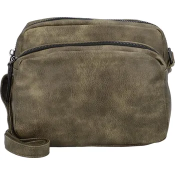 Kabelka Dámská crossbody kabelka khaki - Paolo bags Denerie Khaki