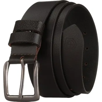 Opasek Klasický hnědý pánský opasek z přírodní kůže s tradiční sponou - Peterson (120)