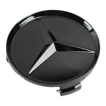 Poklice na kolo Krytky kol, pokličky na kola MERCEDES BENZ 75mm černá lesklá B66470202