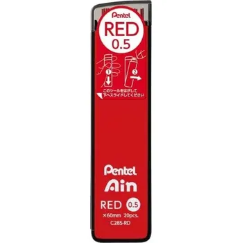 Mikrotužka Barevné tuhy do mikrotužky Pentel Ain 0.5 mm - výběr barev Barva: RD - Red