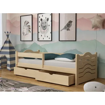 Dětská postel Dětská postel s úložným prostorem Pinokio Barva dřeva: Borovice přírodní, Rozměry: 80x180