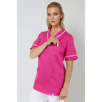 Zdravotnický oděv 2P SERVIS Halena dámská Julia-B Jahoda/Bílá 4XL