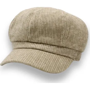 Čepice KRUMLOVANKA Dámská béžová čepice s kšiltem - 100% viskóza P-22289-BEZ