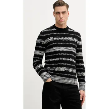 Oblečení a móda Svetr s příměsí vlny United Colors of Benetton 18AYK10AP černá 99X, vel. S