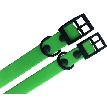 Vodítko pro psa Obojek voděodolný 60cm/25mm neonově zelený
