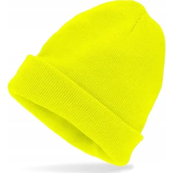 Čepice Čepice Neonově Žlutá Beanie 80. léta Disco Neon