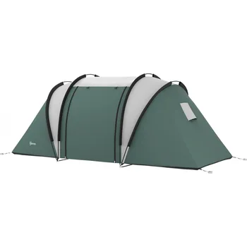 Stan Kempinkový stan pro 4-5 osob, 450 x 220 x 180 | tmavě zelený