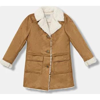 Dětský kabát Guess L5BL00.WHGN0.9BYA hnědá 84X, vel. 136-146