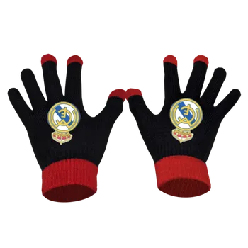 Pokrývka hlavy Numberoplus Premium dětské pletené rukavice - Real Madrid Barva: Vínová