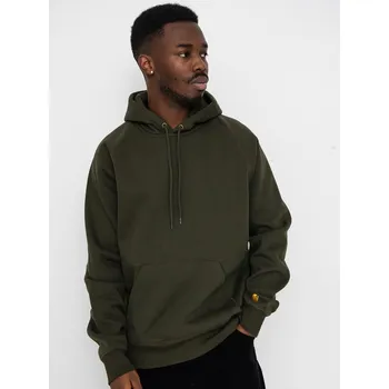 Pánská mikina Carhartt WIP Chase HD (olive/gold) XL, hnědá