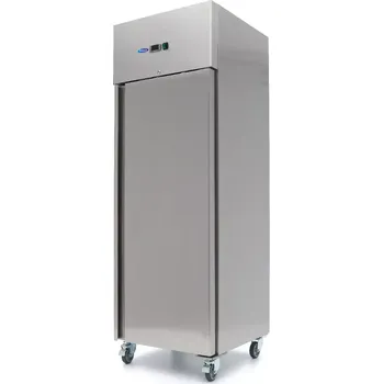 Lednice Maxima Lednice 400 l - 3 nastavitelných polic - nerezová ocel - na kolečkách | 09400131