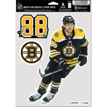 Šála WinCraft Samolepky David Pastrňák 88 Set