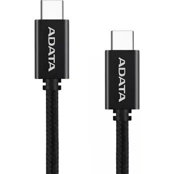 Datový kabel Pletený USB‑C na USB‑C kabel 2 m, 100 W, černý