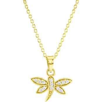 Náhrdelník GEMMAX "" Zlatý řetízek s vážkou – zlatý šperk ryzosti 585/1000 v Dárkovém balení s Certifikátem GLSYB-37601-12491