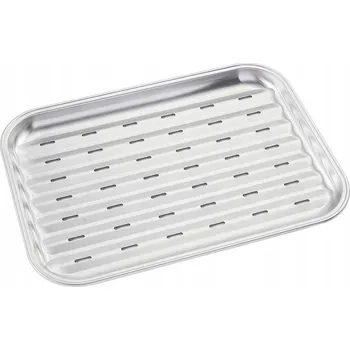 Příslušenství pro gril Grilovací tácek nerezová ocel Kinghoff obdélníkový 34,2 x 24 cm