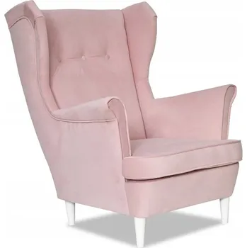 Křeslo Křeslo ušák ARI skandinávský Family Meble pudrová růžová, cukrovinková
