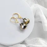 Lampglas Náušnice Obsidian Nude s 24karátovým zlatem a ryzím stříbrem v perlách Lampglas Materiál zapínání náušnic: pozlacené stříbro Ag 925/1000