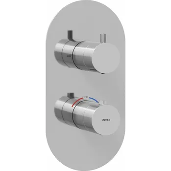 Vodovodní baterie RAVAK Baterie Ravak Espirit ES 063.00 podomítková, termostatická 2-cestná, bez tělesa, chrom, X070206 X070206