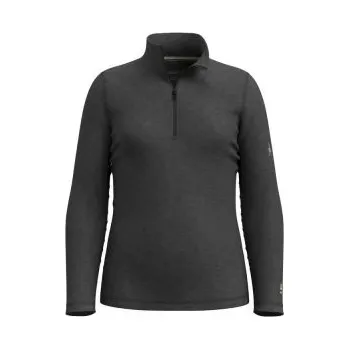 Smartwool Kids Classic Thermal Merino Base Layer 1/4 Zip Charcoal Heather